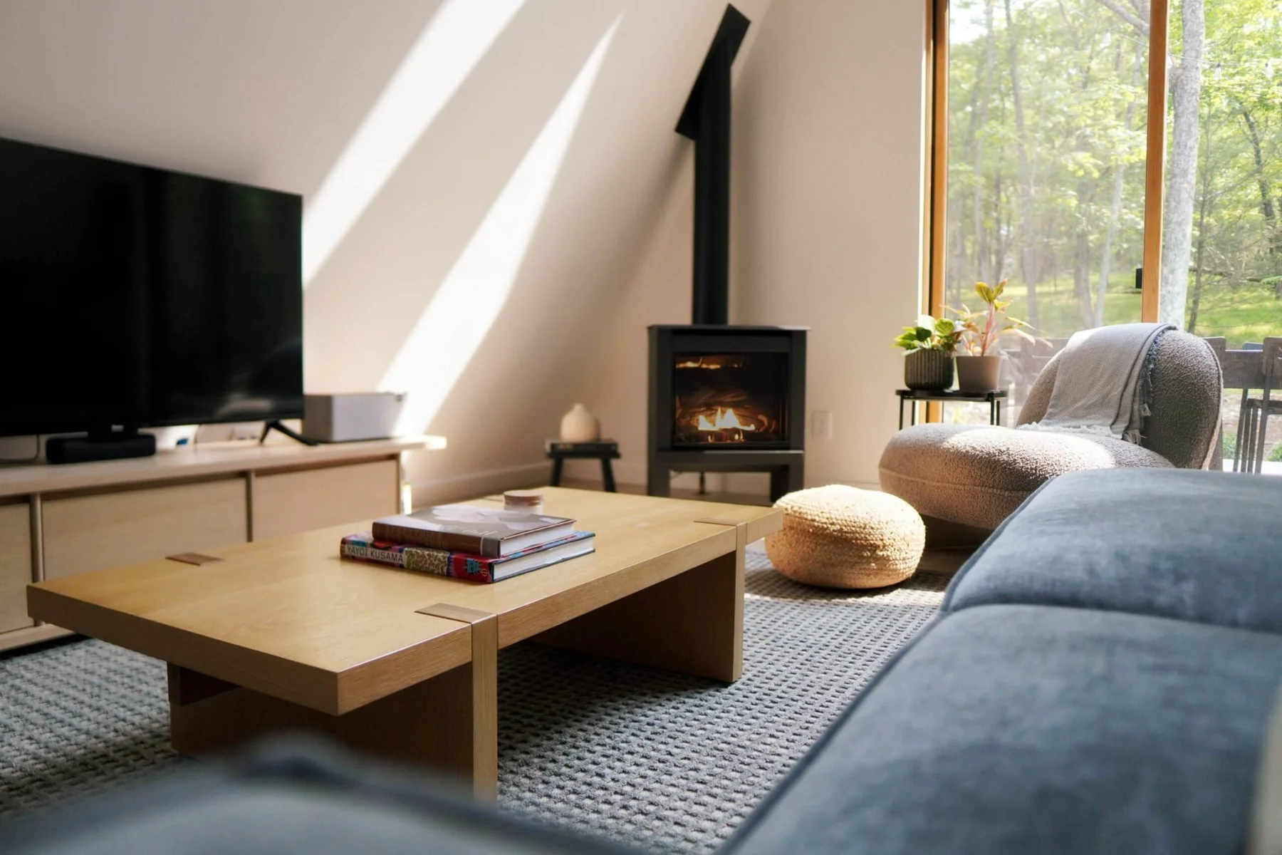 Mori A-Frame living room