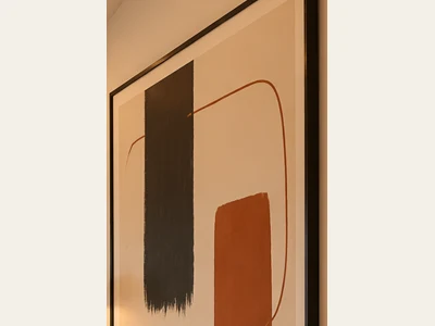 Illustrative oversized abstract artwork