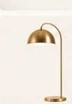 Illustrative brass floor lamp